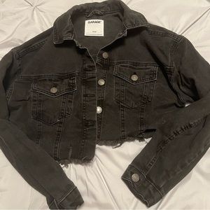 Garage Black Denim Jacket | XS